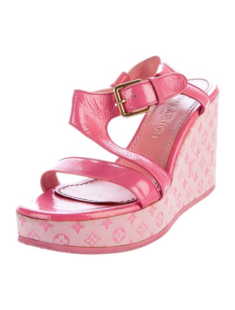 two strap louis vuitton sandals|louis vuitton wedge sandals.